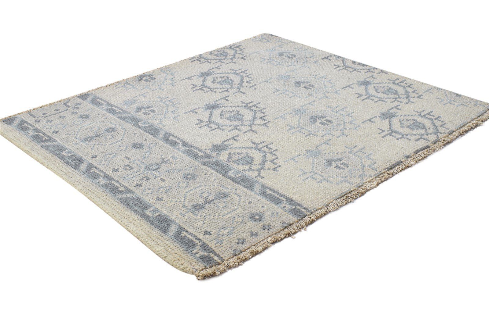Hand Knotted Sand Wool Rug 2'6 X 3' Persian Bokhara Oriental Small Carpet 7864330485909
