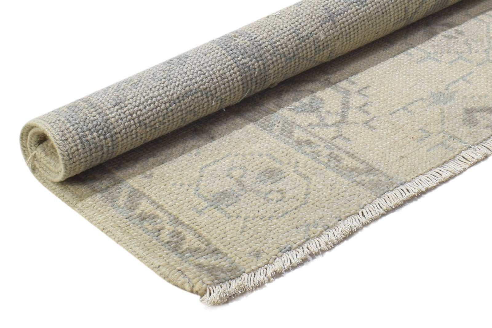 Hand Knotted Sand Wool Rug 2' X 3' Persian Bokhara Oriental Small Carpet 7864330322069