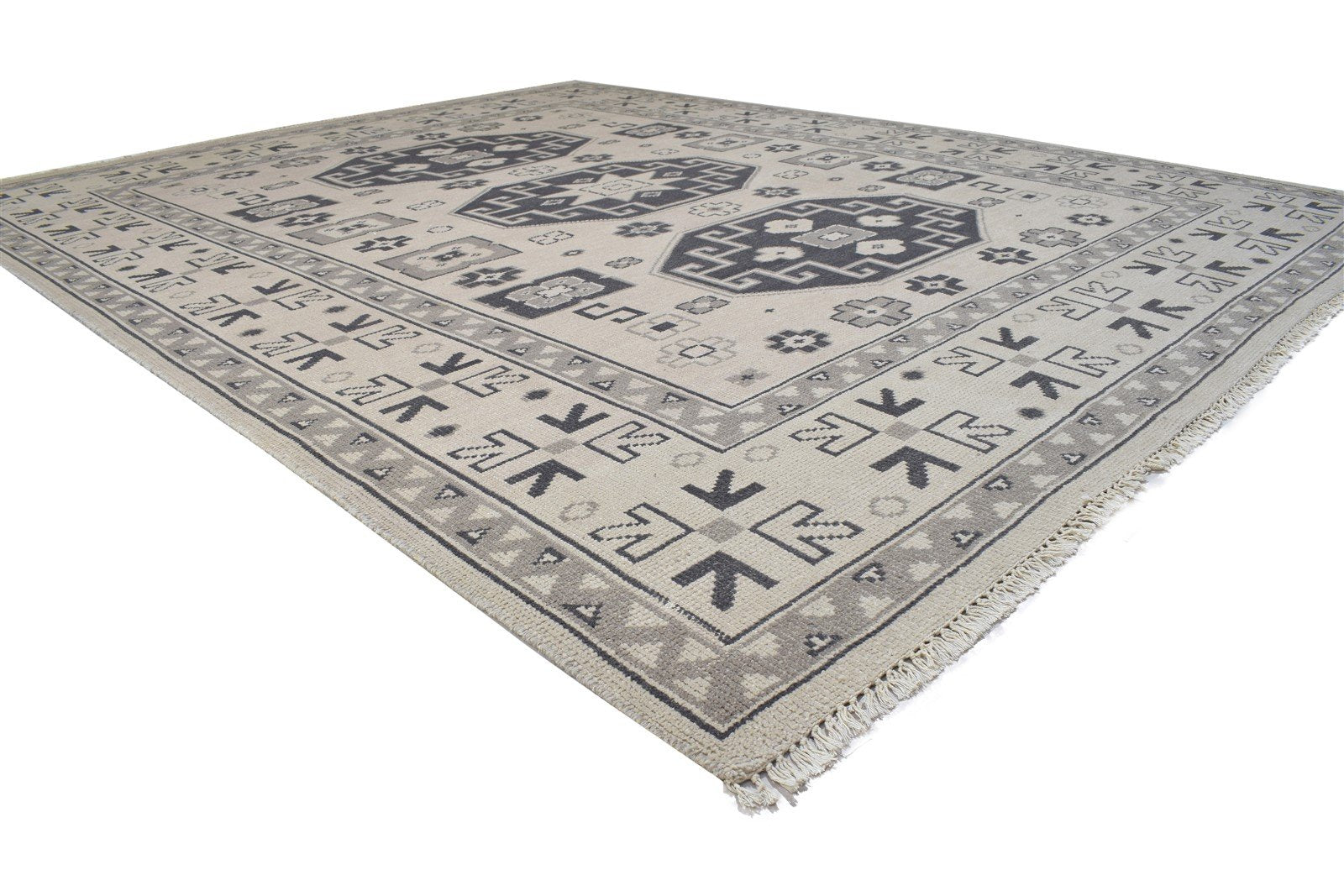Hand Knotted Sand Wool Rug 8' X 10' Persian Khotan Oriental Large Carpet 7864176410773