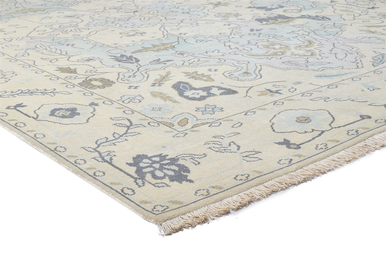 Hand Knotted Sand Wool Rug 8' X 10' Persian Oushak Oriental Large Carpet 7864165531797