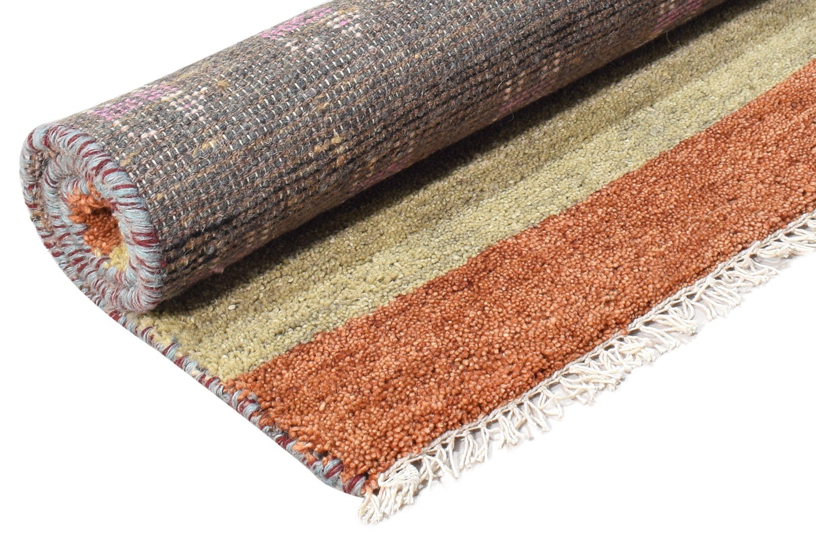 Martita Hand Knotted Taupe Wool Rug 2' X 3' Southwestern American Tribal 7865057116309