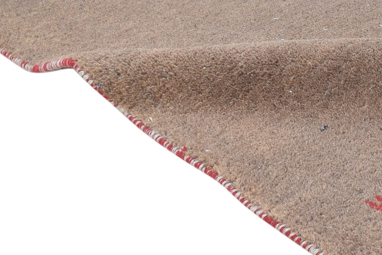 Hand Knotted Taupe Wool Rug 2' X 3' Southwestern American Tribal Small Carpet 7865052627093