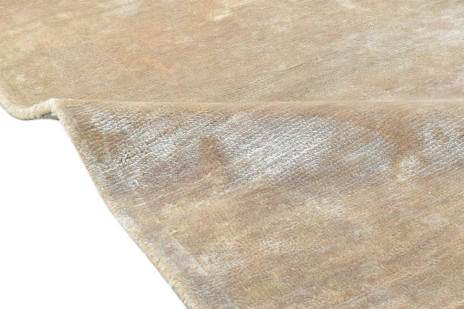 Hand Tufted Beige Wool Rug 2' X 3' Modern Scandinavian Solid Small Carpet 7864142004373