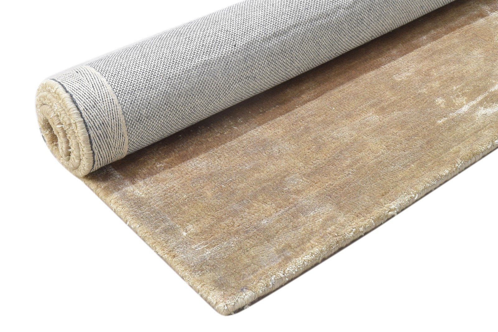 Hand Tufted Beige Wool Rug 2' X 3' Modern Scandinavian Solid Small Carpet 7864142004373