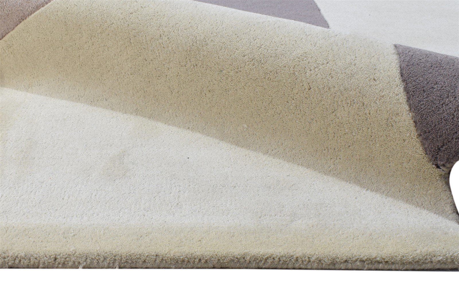 Hand Tufted Beige Wool Rug 5' X 8' Modern French Abstract Room Size Carpet 7864996331669