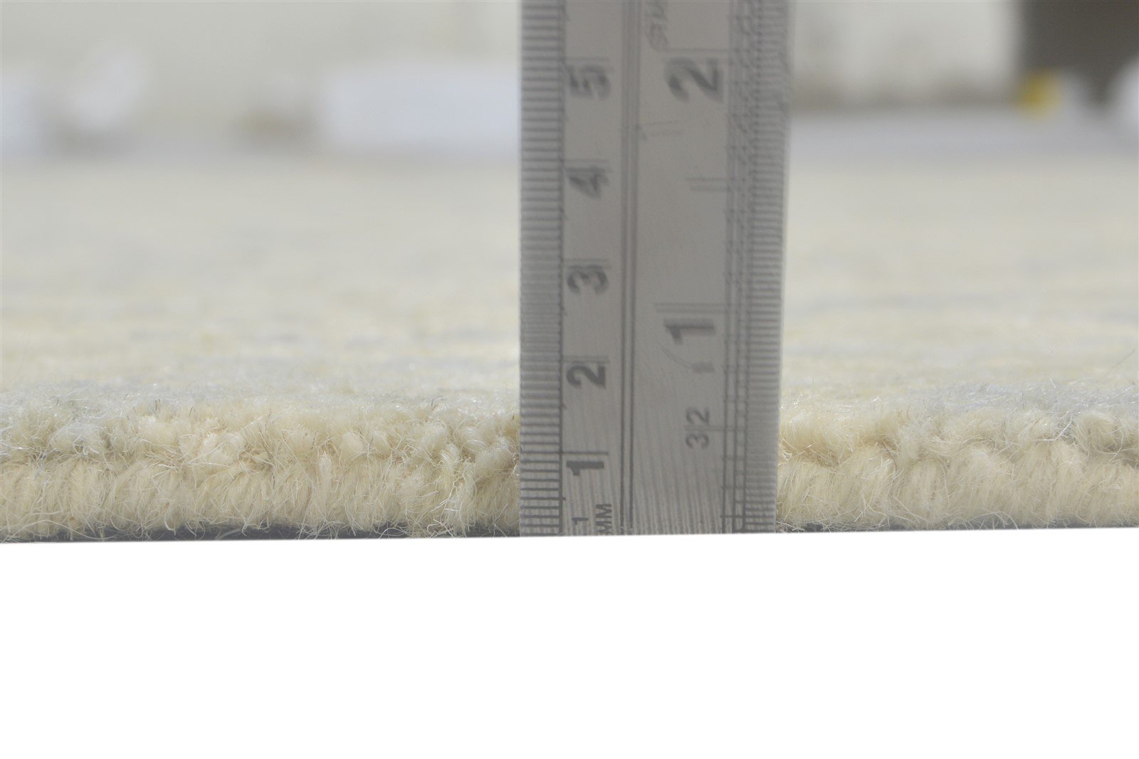 Hand Tufted Beige Wool Rug 5' X 8' Modern French Floral Room Size Carpet 7864092786837