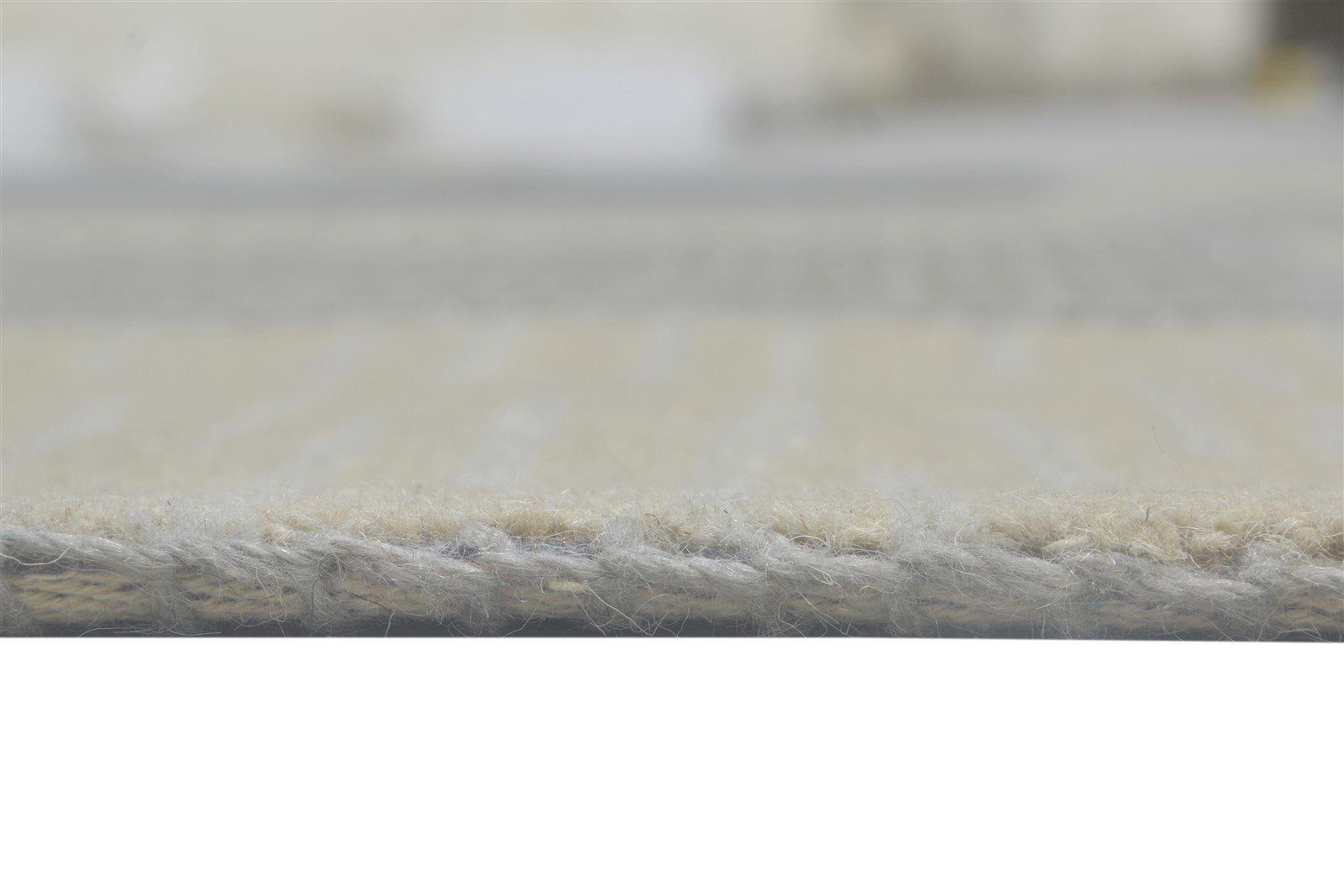 Hand Tufted Beige Wool Rug 5' X 8' Modern Scandinavian Grid Room Size Carpet 7864093212821