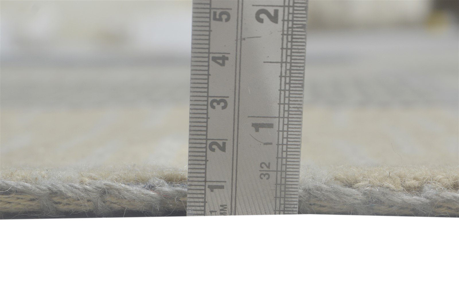 Hand Tufted Beige Wool Rug 5' X 8' Modern Scandinavian Grid Room Size Carpet 7864093212821