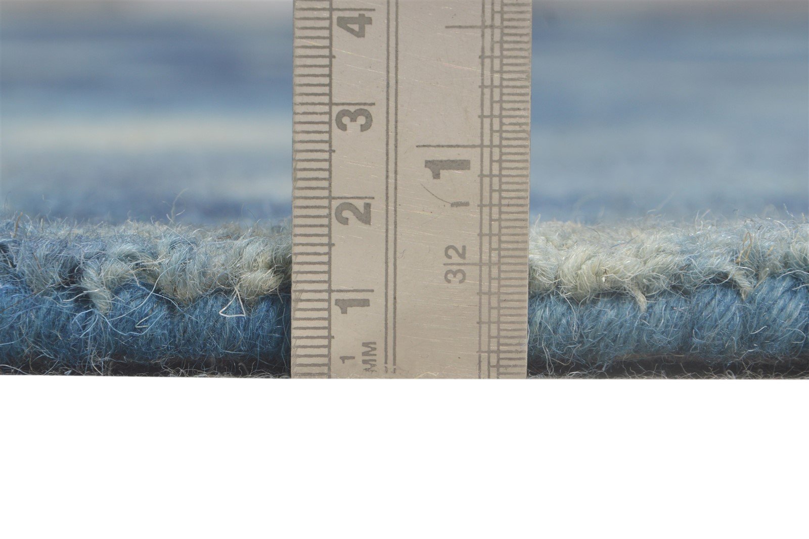 Hand Tufted Blue Wool Rug 5' X 8' Modern Shibori Tie Dye Room Size Carpet 7865202376853