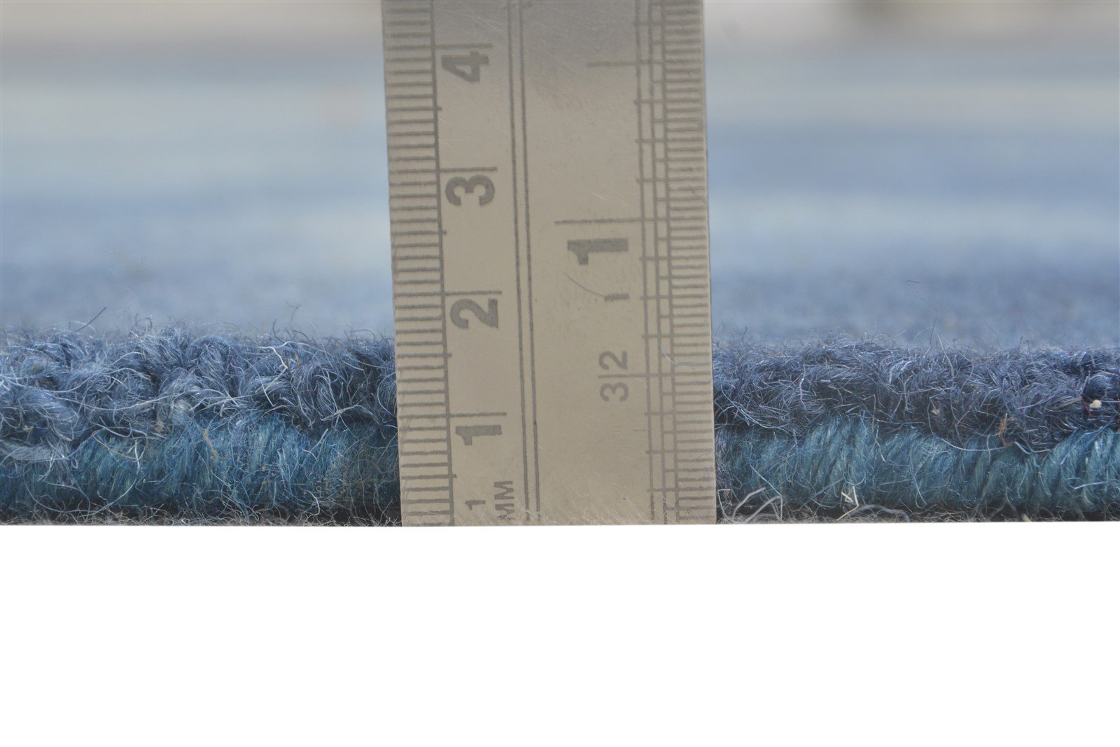 Hand Tufted Blue Wool Rug 5' X 8' Modern Shibori Tie Dye Room Size Carpet 7865204736149
