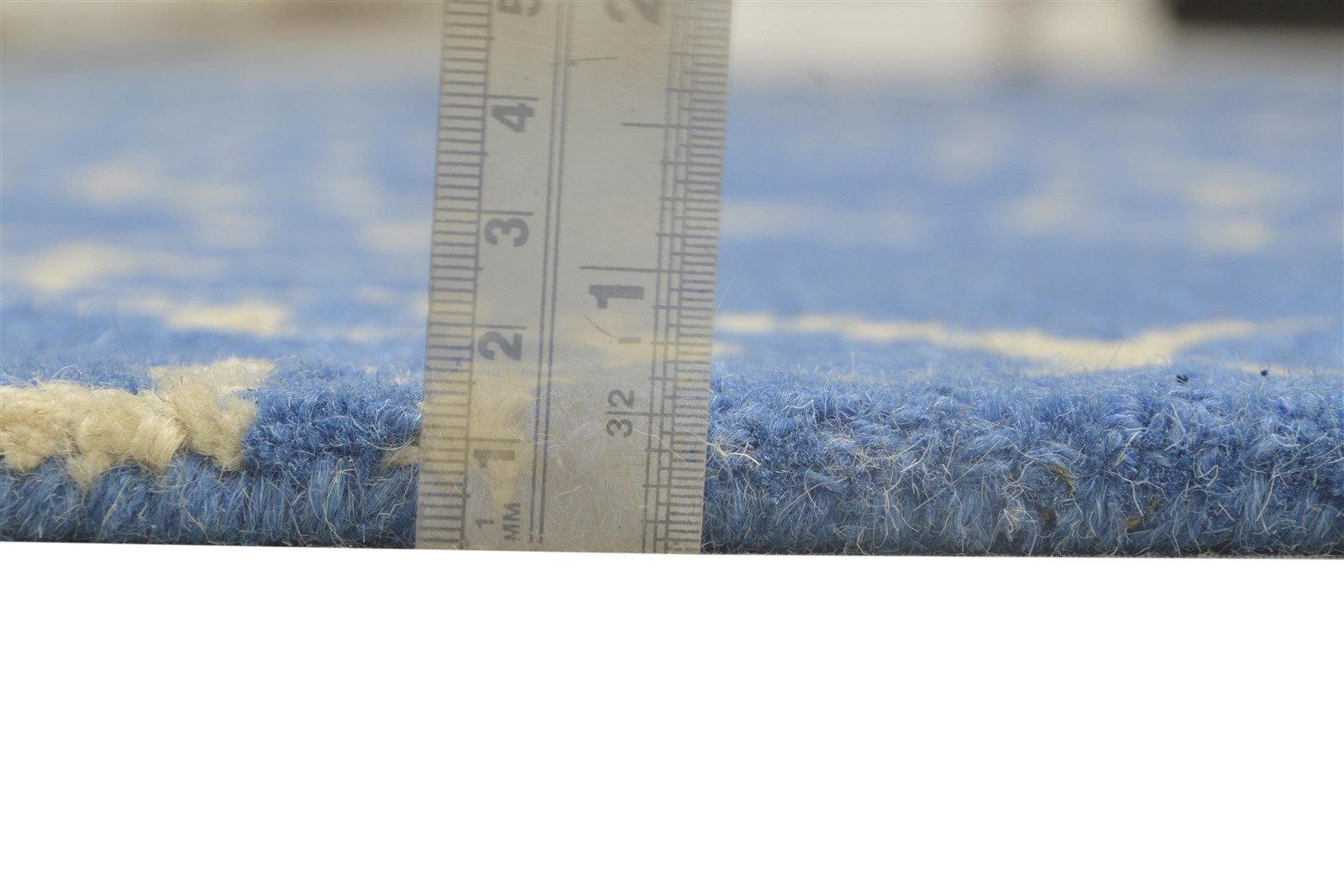 Hand Tufted Blue Wool Rug 8' X 10' Modern Moroccan Trellis Large Carpet 7864304959637