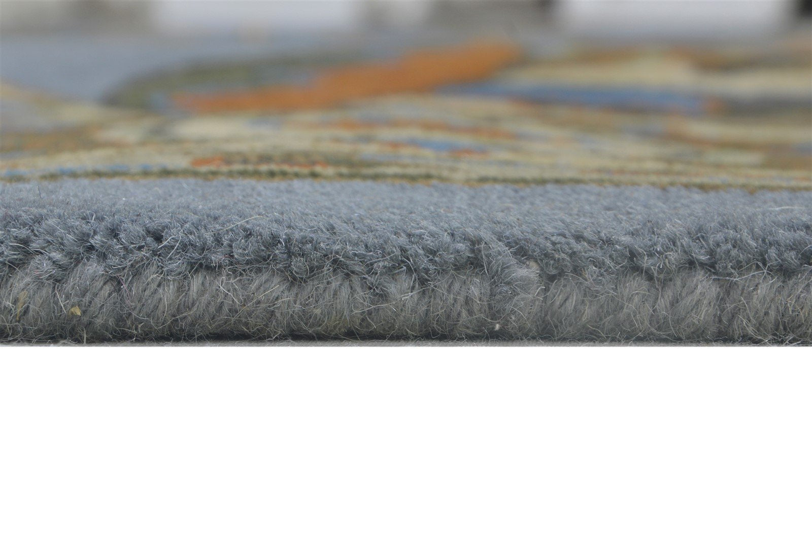 Hand Tufted Blue Wool Rug 8' X 10' Persian Oushak Oriental Large Carpet 7864492720277