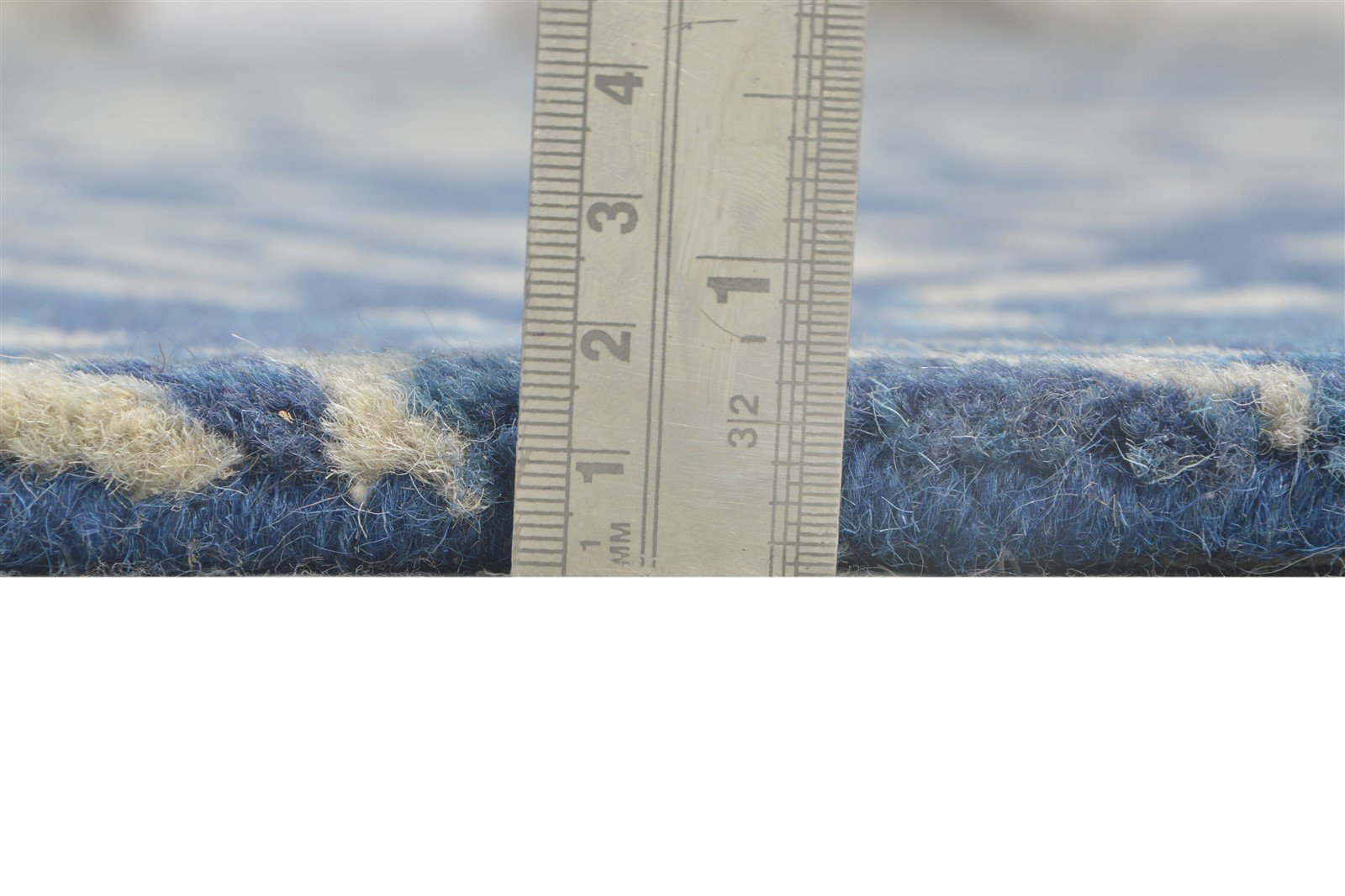 Hand Tufted Blue Wool Rug 8' X 11' Modern French Abstract Large Carpet 7864809062549