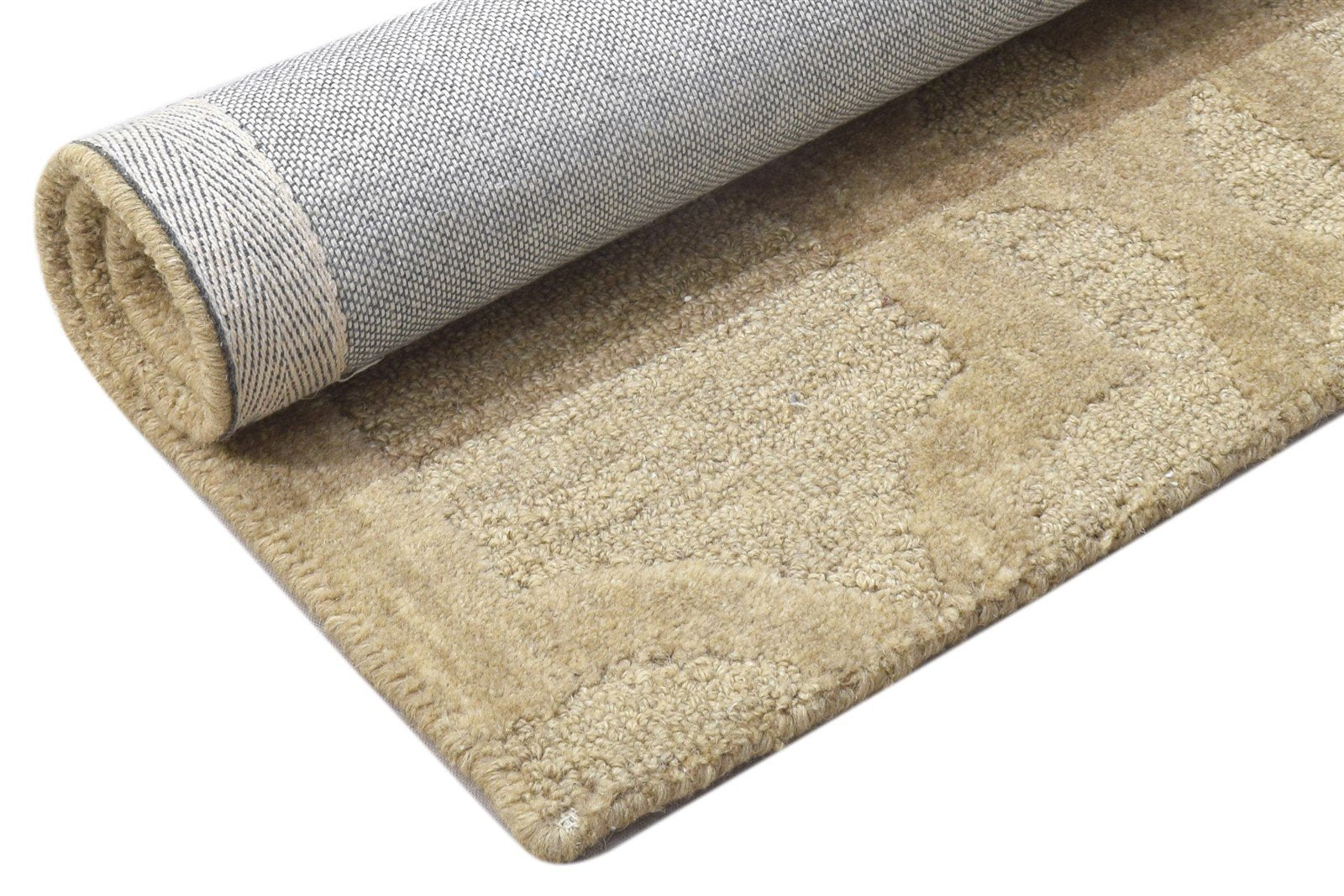 Hand Tufted Brown Wool Rug 2' X 3' Modern Moroccan Trellis Small Carpet 7864134860949
