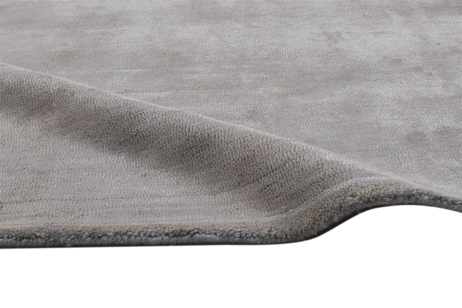 Hand Tufted Brown Wool Rug 3' X 5' Modern Scandinavian Solid Room Size Carpet 7864142626965