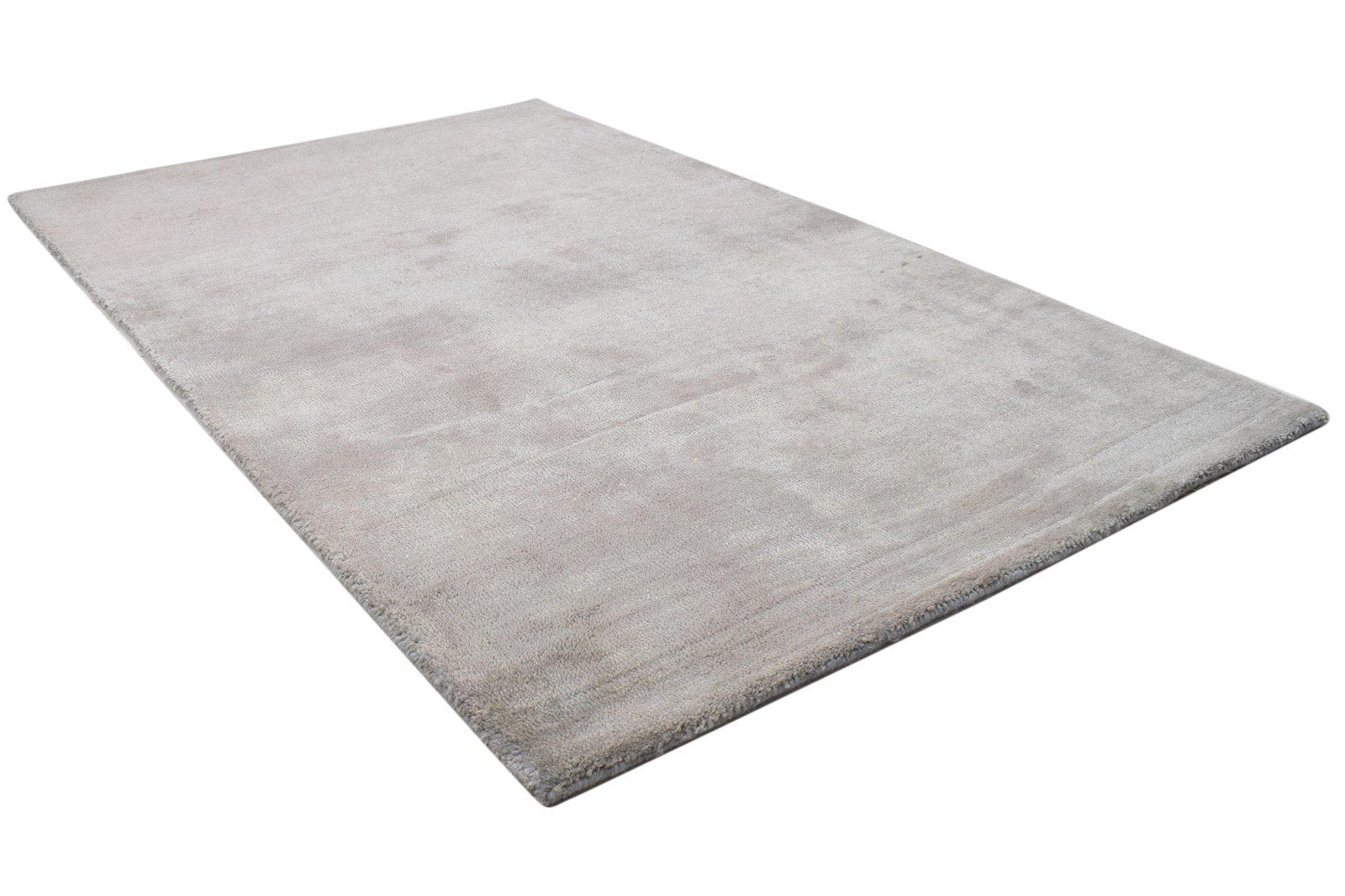 Hand Tufted Brown Wool Rug 3' X 5' Modern Scandinavian Solid Room Size Carpet 7864142626965