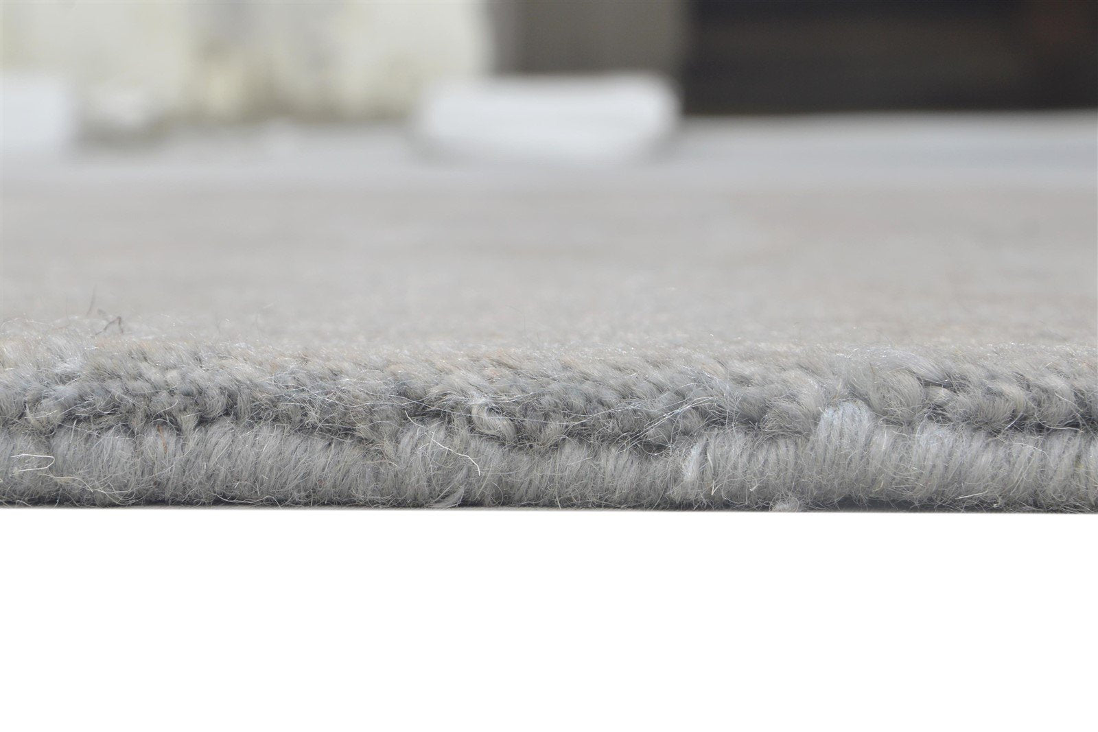Hand Tufted Brown Wool Rug 3' X 5' Modern Scandinavian Solid Room Size Carpet 7864142626965