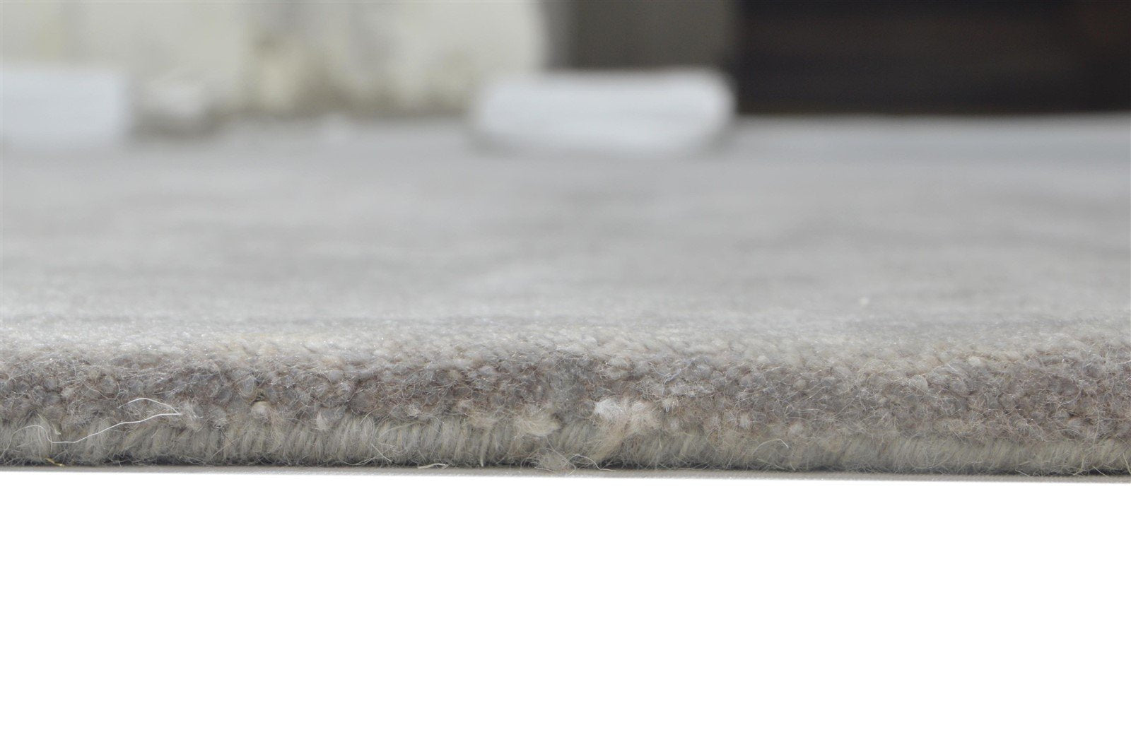 Hand Tufted Brown Wool Rug 3' X 5' Modern Scandinavian Solid Room Size Carpet 7864143216789