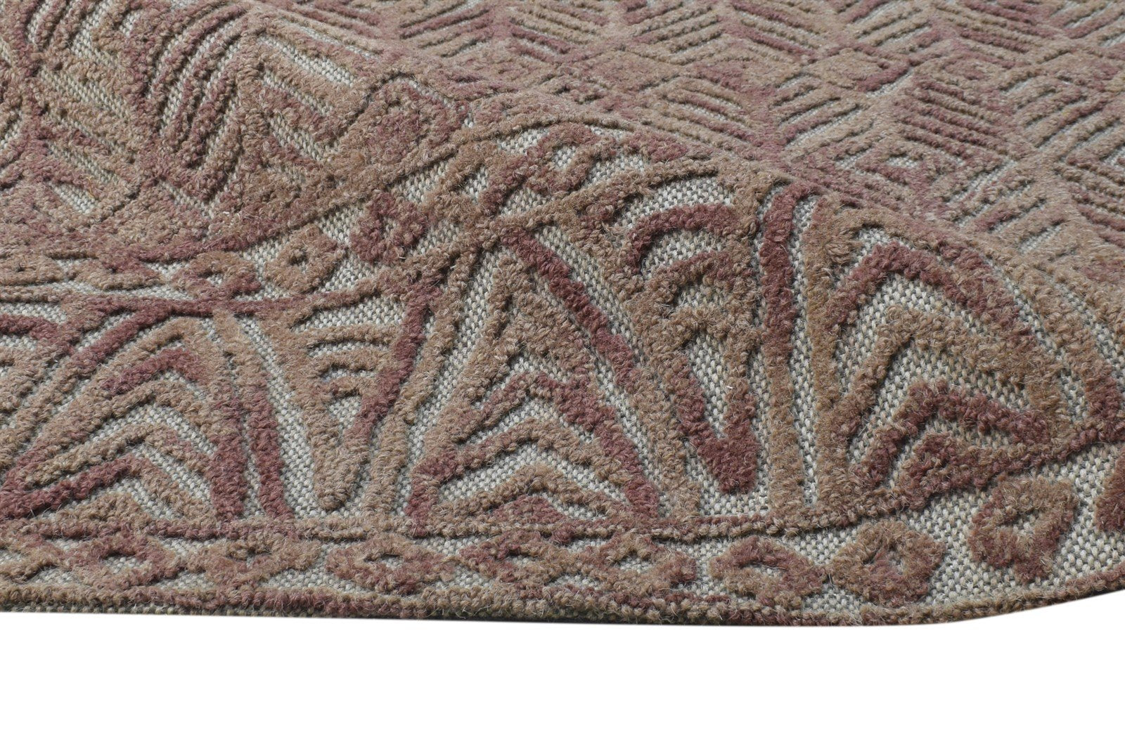 Ann-Marie Hand Tufted Brown Wool Rug 5' X 8' Modern Scandinavian Nordic 7865112395925