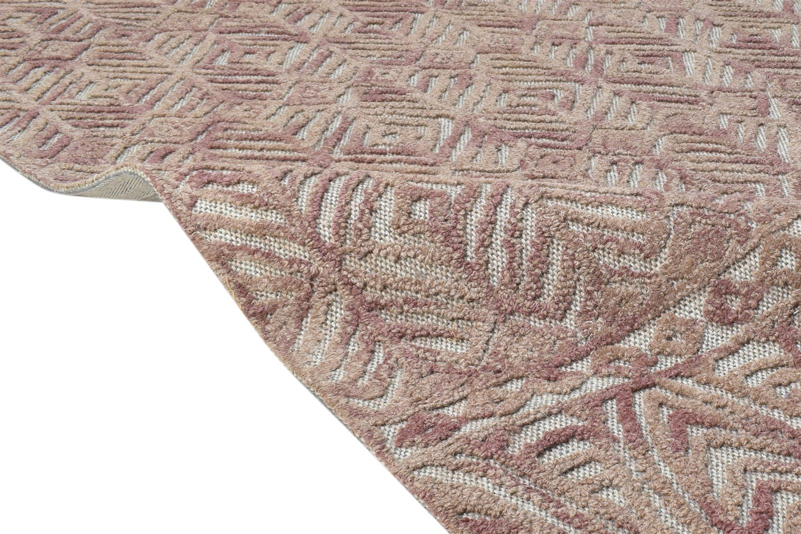 Ann-Marie Hand Tufted Brown Wool Rug 5' X 8' Modern Scandinavian Nordic 7865112395925