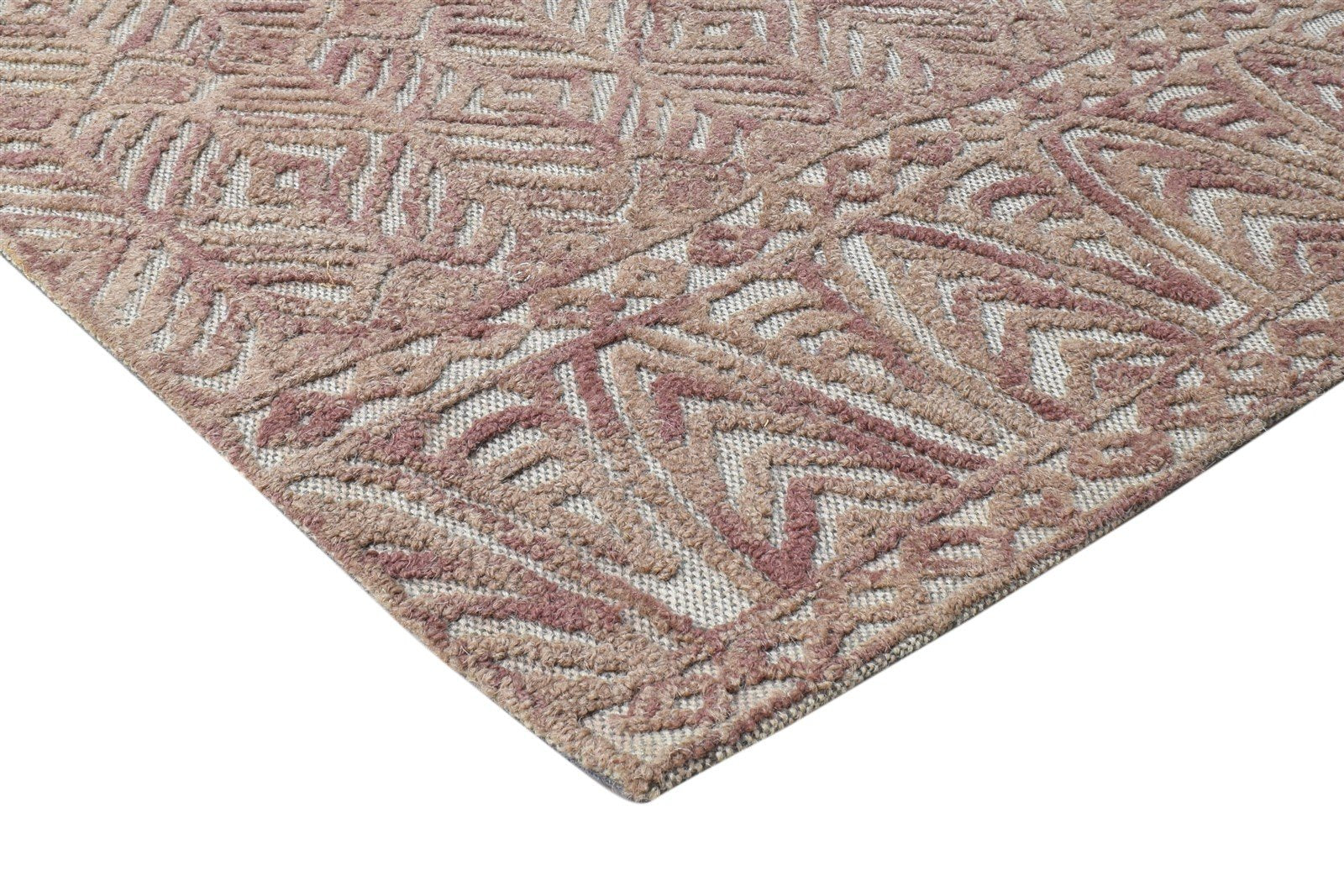 Ann-Marie Hand Tufted Brown Wool Rug 5' X 8' Modern Scandinavian Nordic 7865112395925
