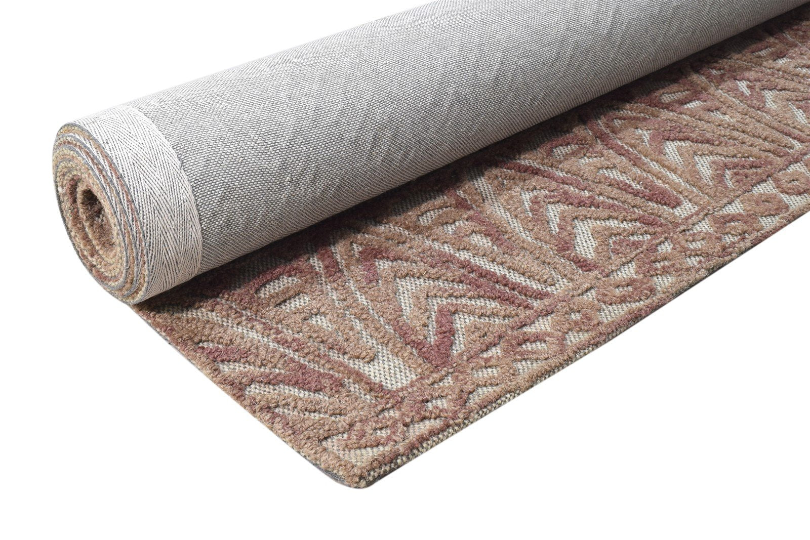 Ann-Marie Hand Tufted Brown Wool Rug 5' X 8' Modern Scandinavian Nordic 7865112395925