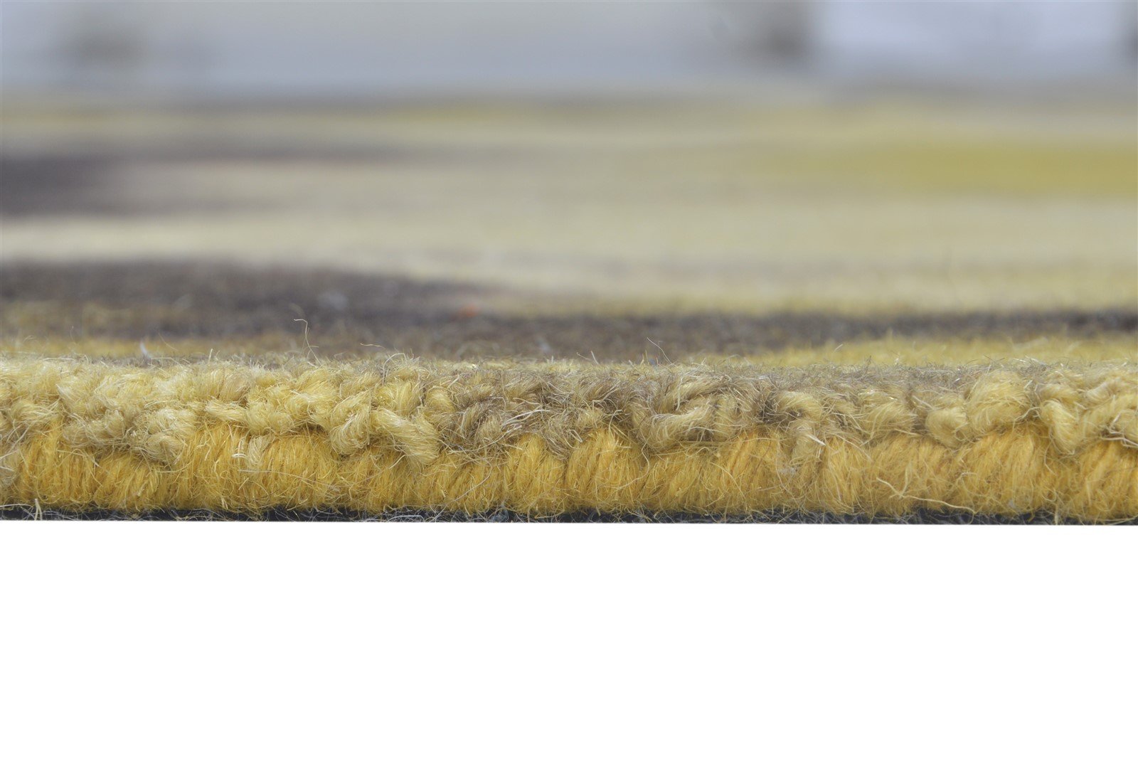 Kat Hand Tufted Brown Wool Rug 5' X 8' Modern Shibori Tie Dye 7865201328277