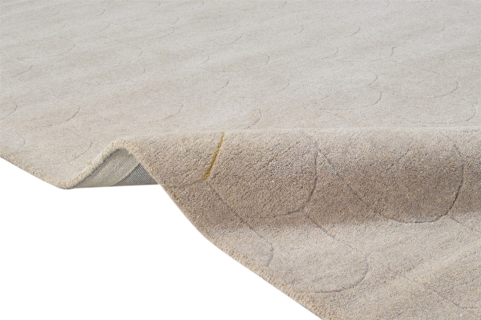 Hand Tufted Brown Wool Rug 6X9 Modern Scandinavian Geometric Room Size Carpet 7865145360533
