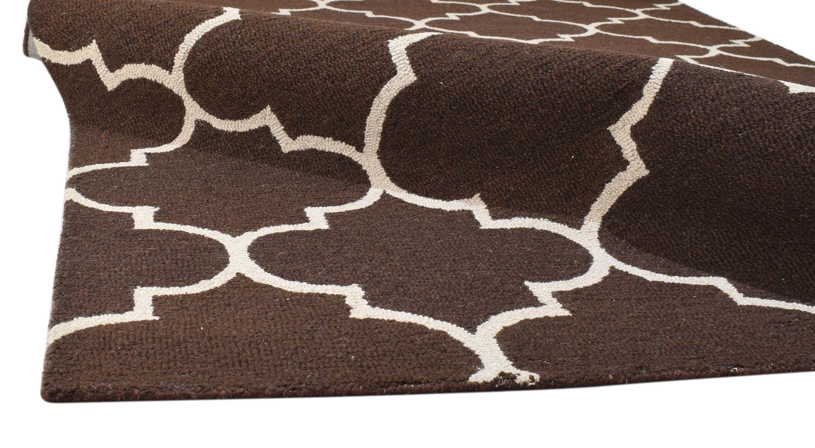 Ashli Hand Tufted Charcoal Wool Rug 5' X 8' Modern Moroccan Trellis 7860686487701