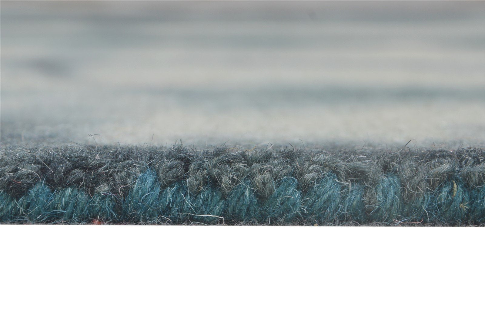 Hand Tufted Charcoal Wool Rug 5' X 8' Modern Shibori Tie Dye Room Size Carpet 7865175474325