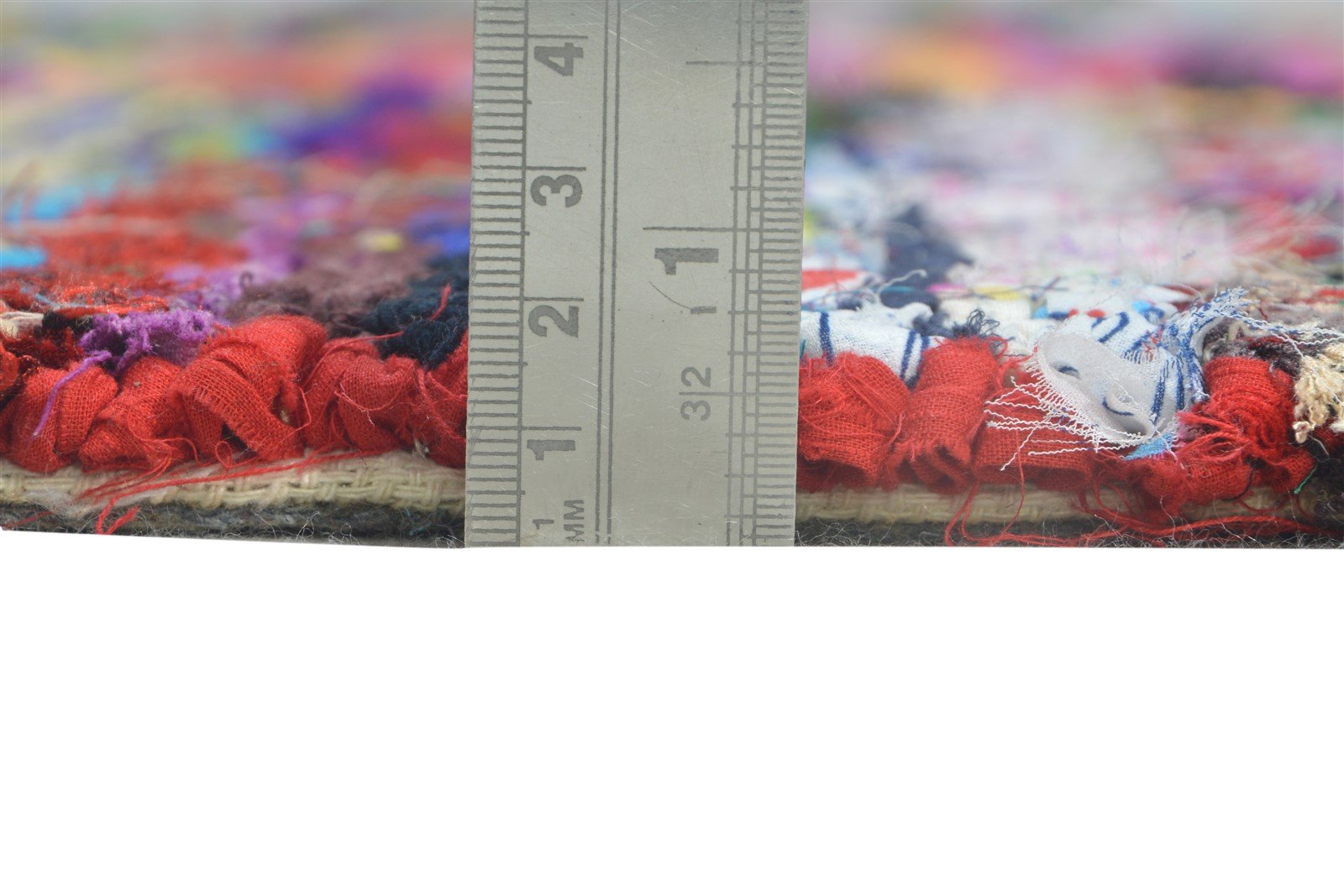 Hand Tufted Colorful Cotton Polyester Rug 5X8 Modern Bohemian Striped Room Size 7865129468053