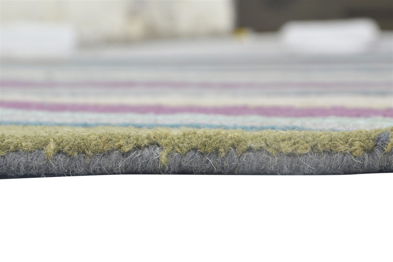 Florence Hand Tufted Colorful Wool Rug 5' X 8' Modern Bohemian Swirls 7864096981141