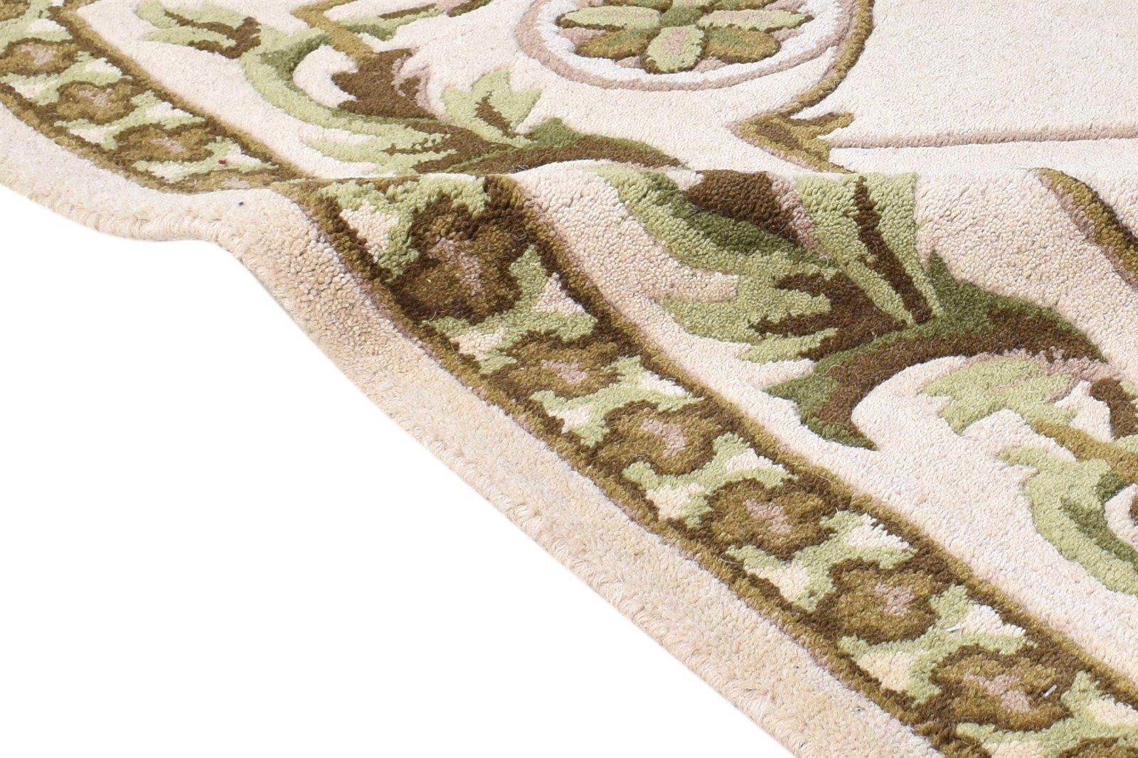 Hand Tufted Cream Wool Rug 2' X 3' Persian Abbuson Oriental Small Carpet 7865076777109