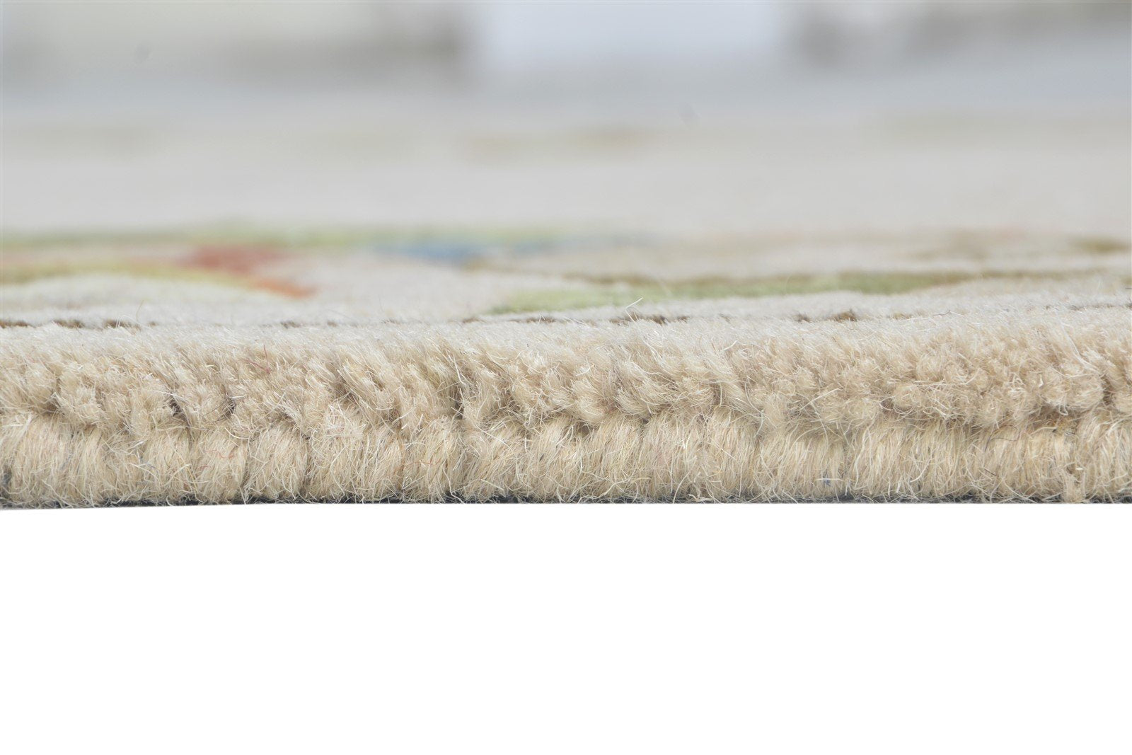 Hand Tufted Cream Wool Rug 3' X 10' Persian Mughal Oriental Small Runner 7864932925589