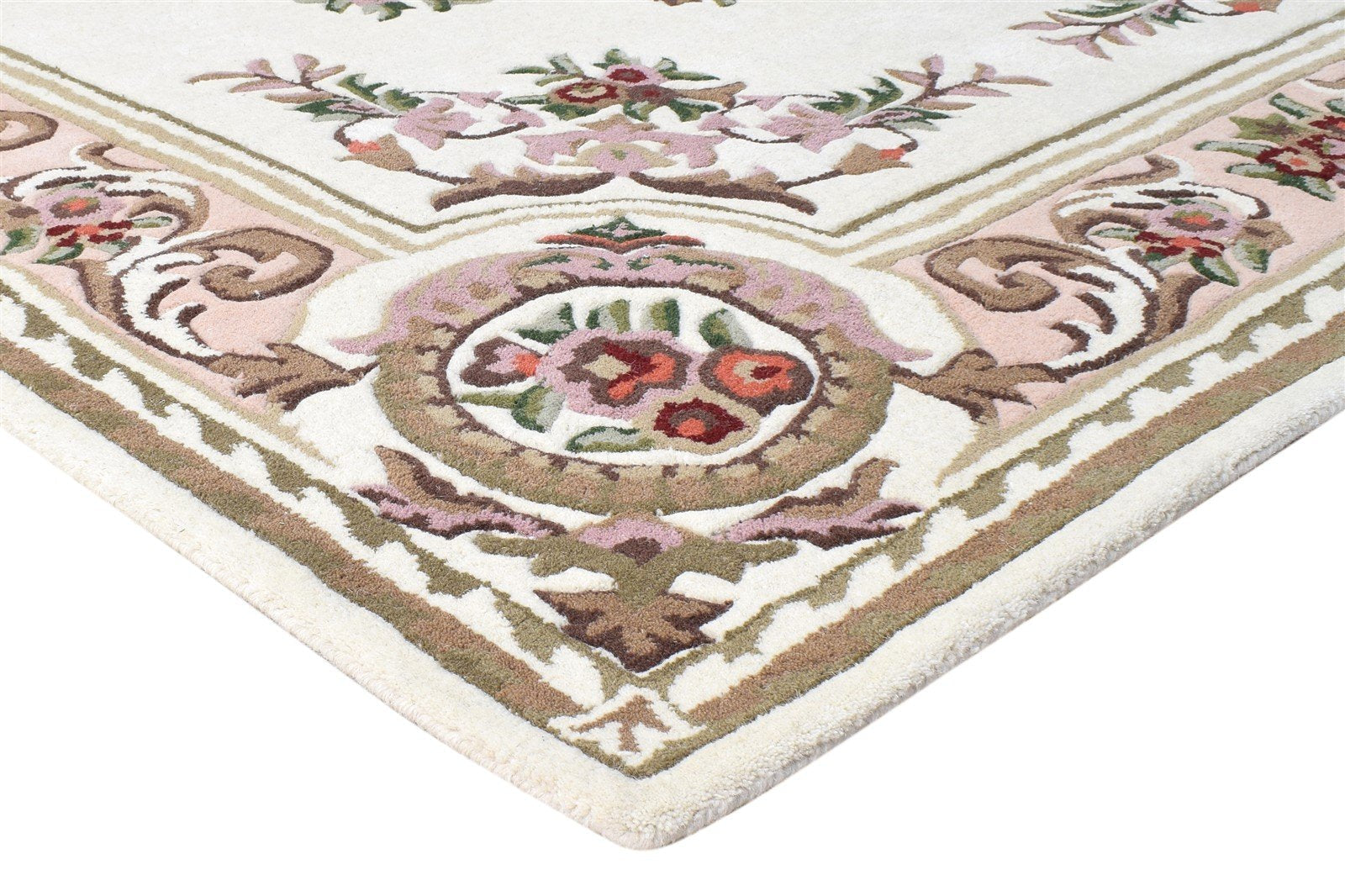 Hand Tufted Cream Wool Rug 7' X 10' Persian Abbuson Oriental Large Carpet 7865073467541