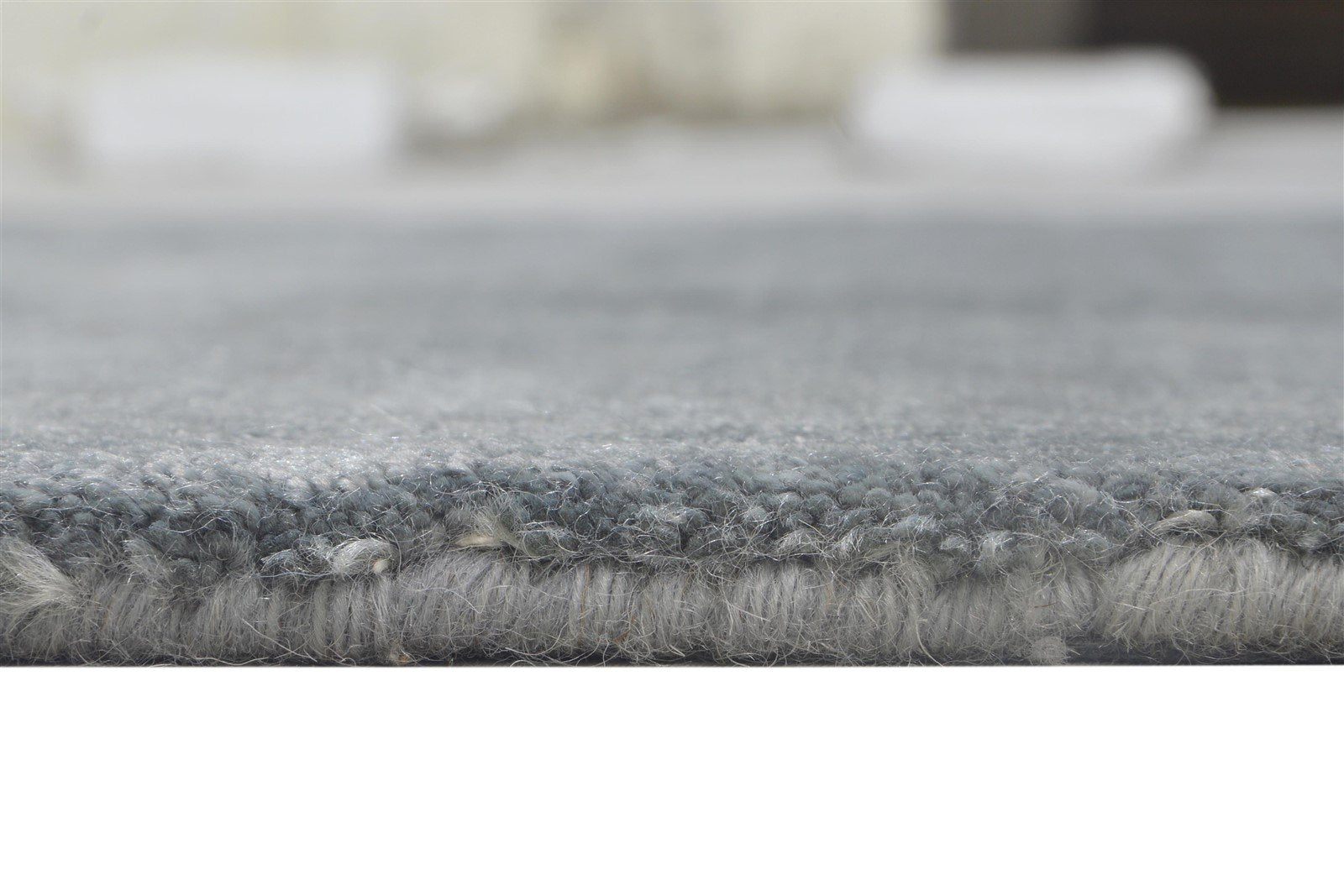 Hand Tufted Dark Grey Wool Rug 3X5 Modern Scandinavian Solid Room Size Carpet 7864142790805