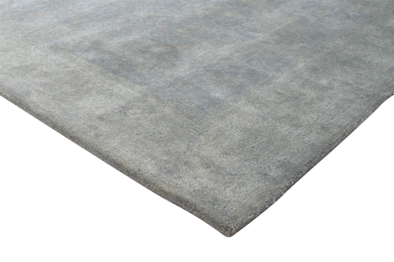 Hand Tufted Dark Grey Wool Rug 5X8 Persian Heriz-Indian Oriental Room Size 7864093802645