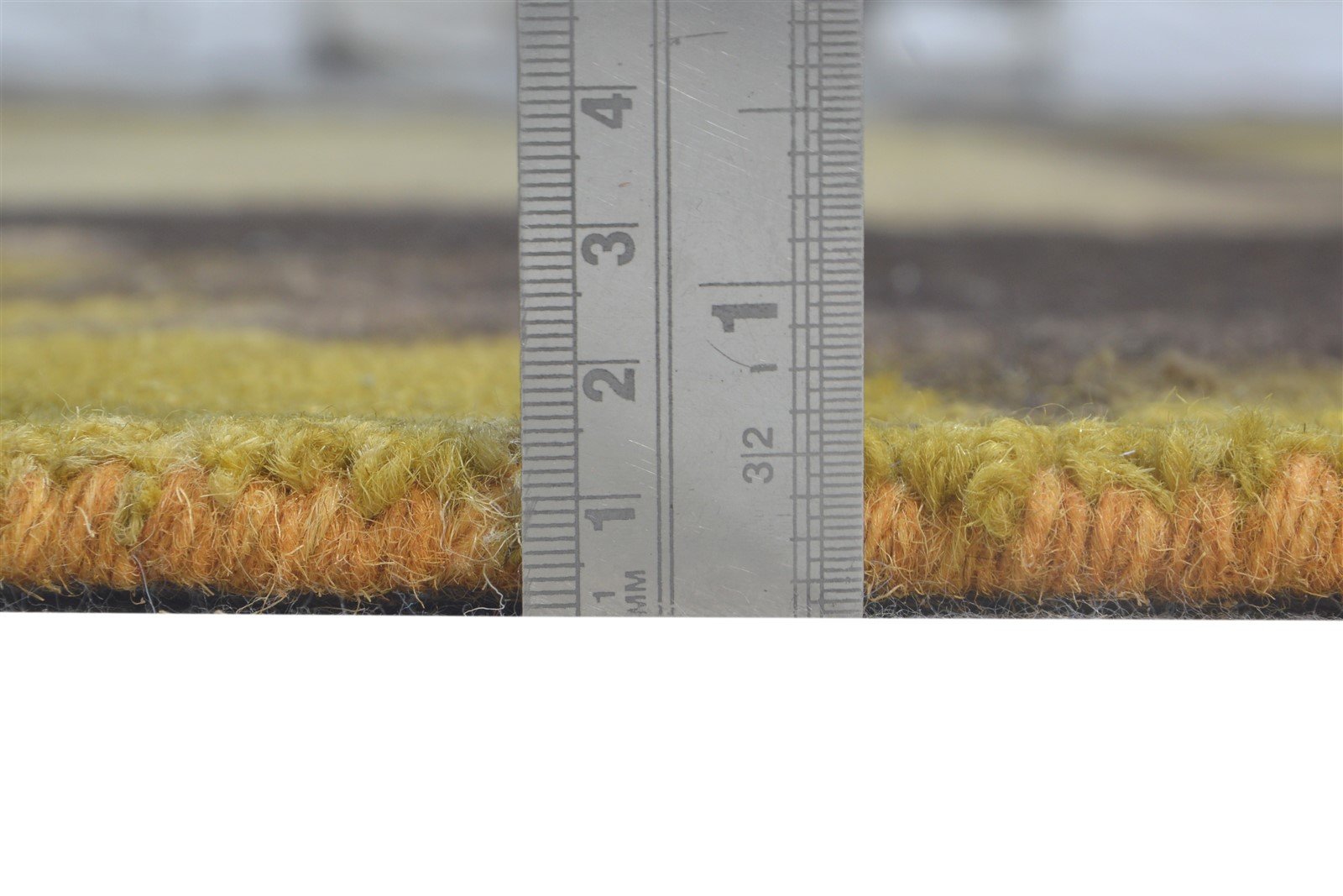 Hand Tufted Gold Wool Rug 5' X 8' Modern Shibori Tie Dye Room Size Carpet 7865201787029