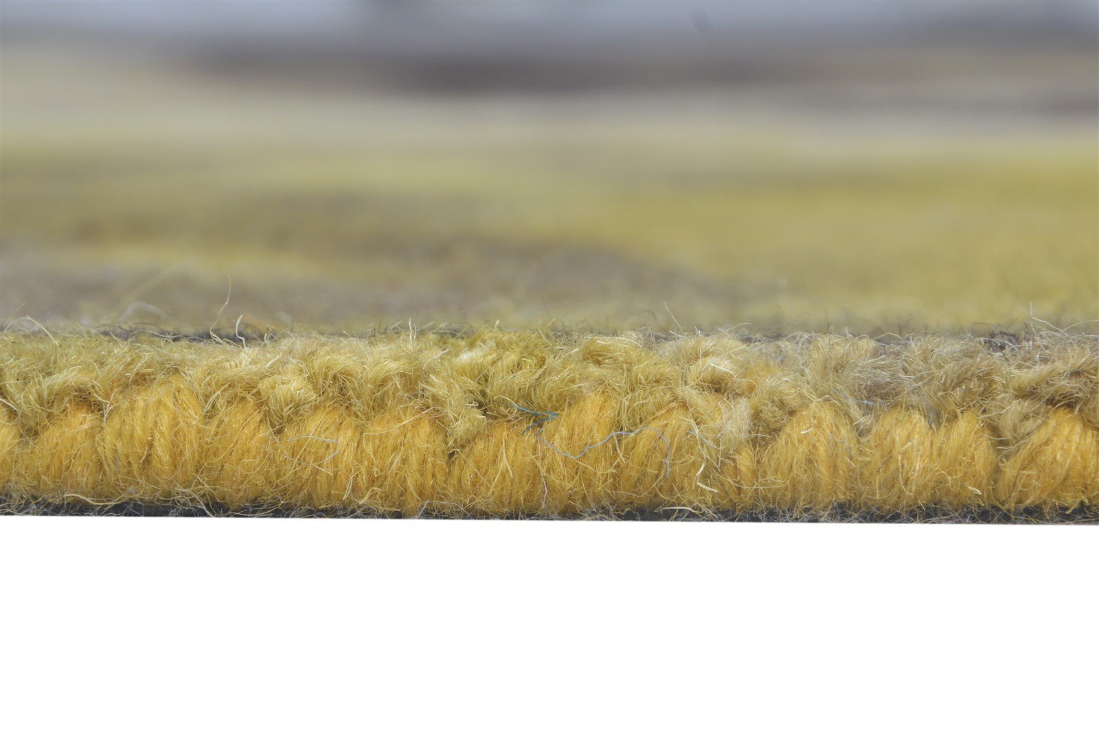 Hand Tufted Gold Wool Rug 5' X 8' Modern Shibori Tie Dye Room Size Carpet 7865202966677