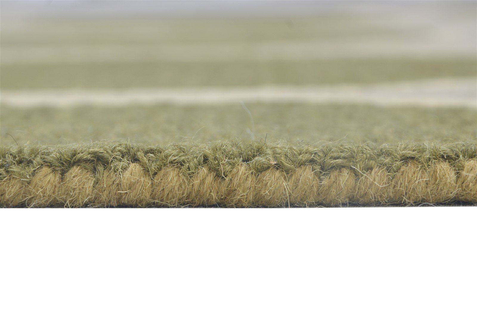 Hand Tufted Green Wool Rug 5' X 8' Modern Indian Circles Room Size Carpet 7864287887509