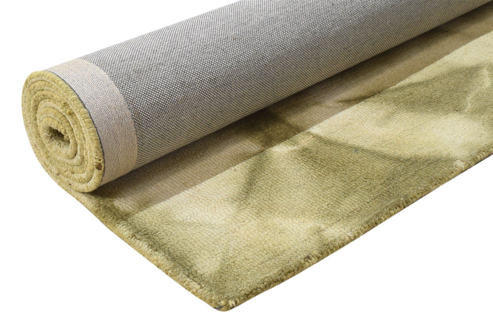 Hand Tufted Green Wool Rug 5' X 8' Modern Shibori Tie Dye Room Size Carpet 7864292016277