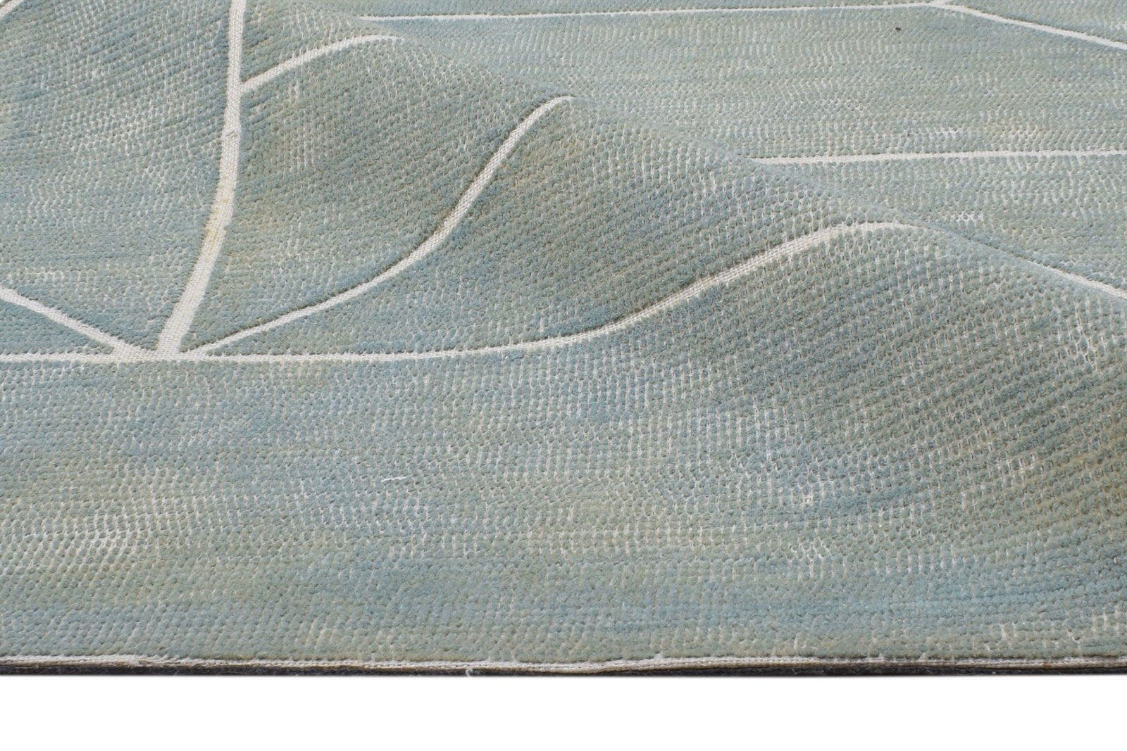 Hand Tufted Green Wool Rug 5X7 Modern Scandinavian Geometric Room Size Carpet 7864329568405