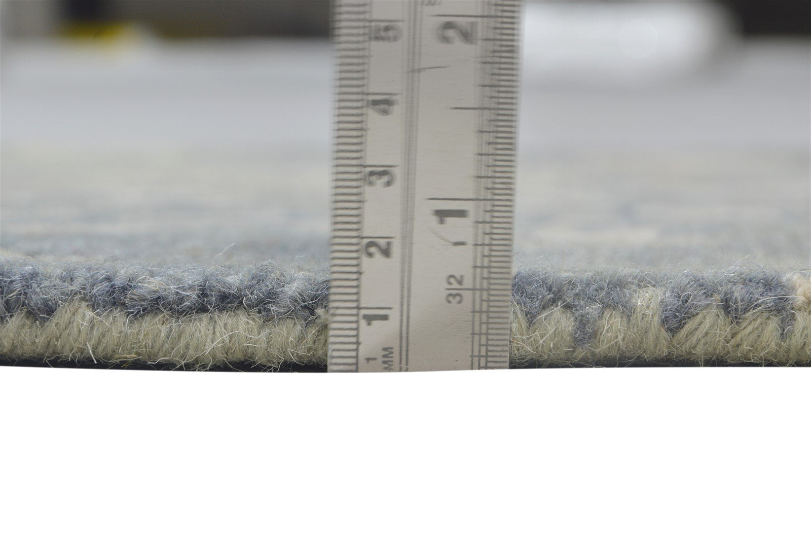 Hand Tufted Grey Wool Rug 2' X 2' Modern French Floral Small Carpet 7864124637333