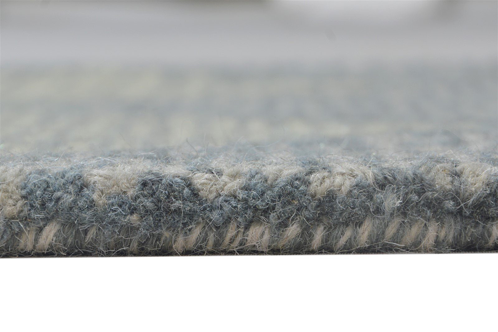Hand Tufted Grey Wool Rug 2' X 3' Modern Scandinavian Diamond Small Carpet 7864136138901