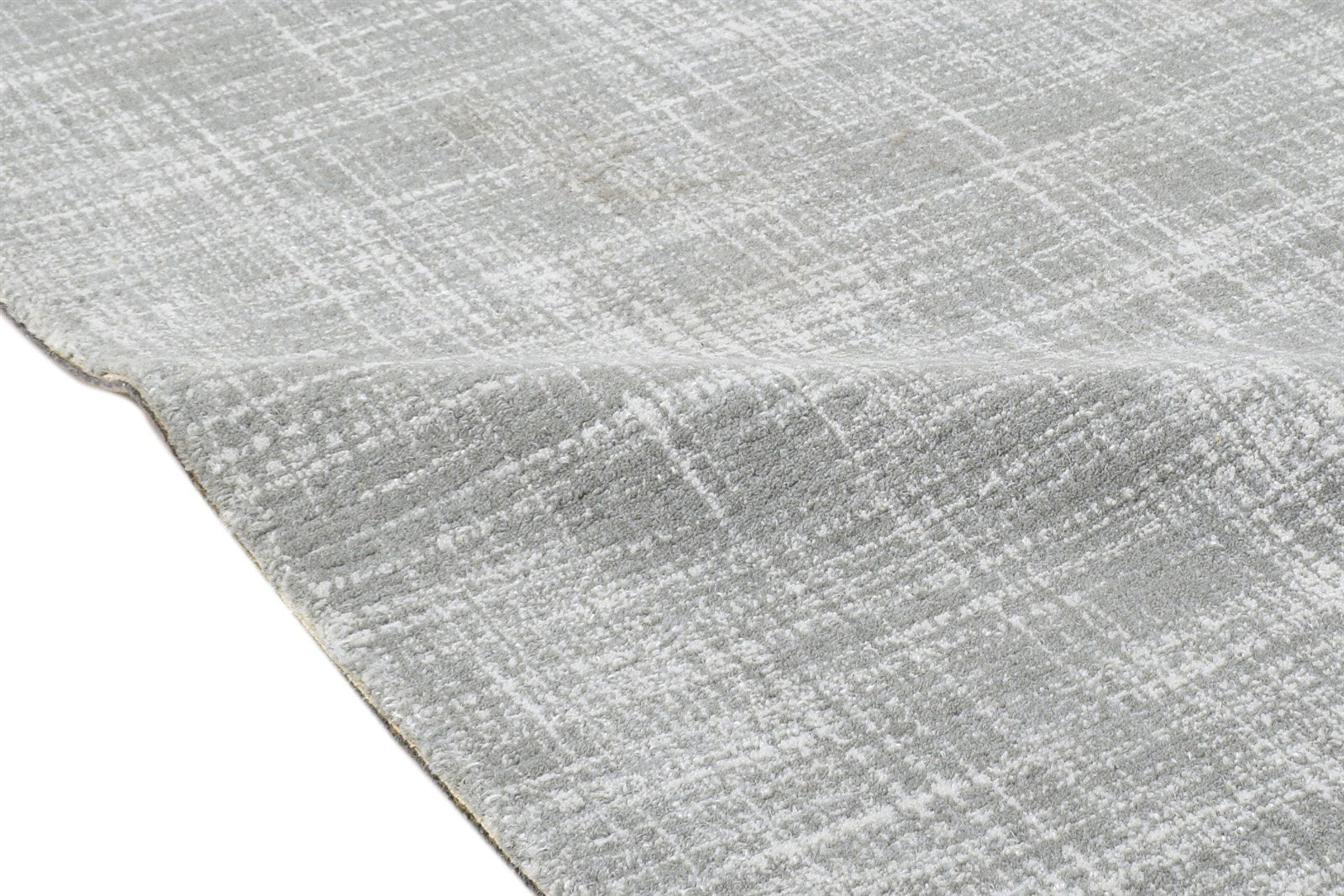Hand Tufted Grey Wool Rug 2' X 3' Modern Scandinavian Solid Small Carpet 7864133648533