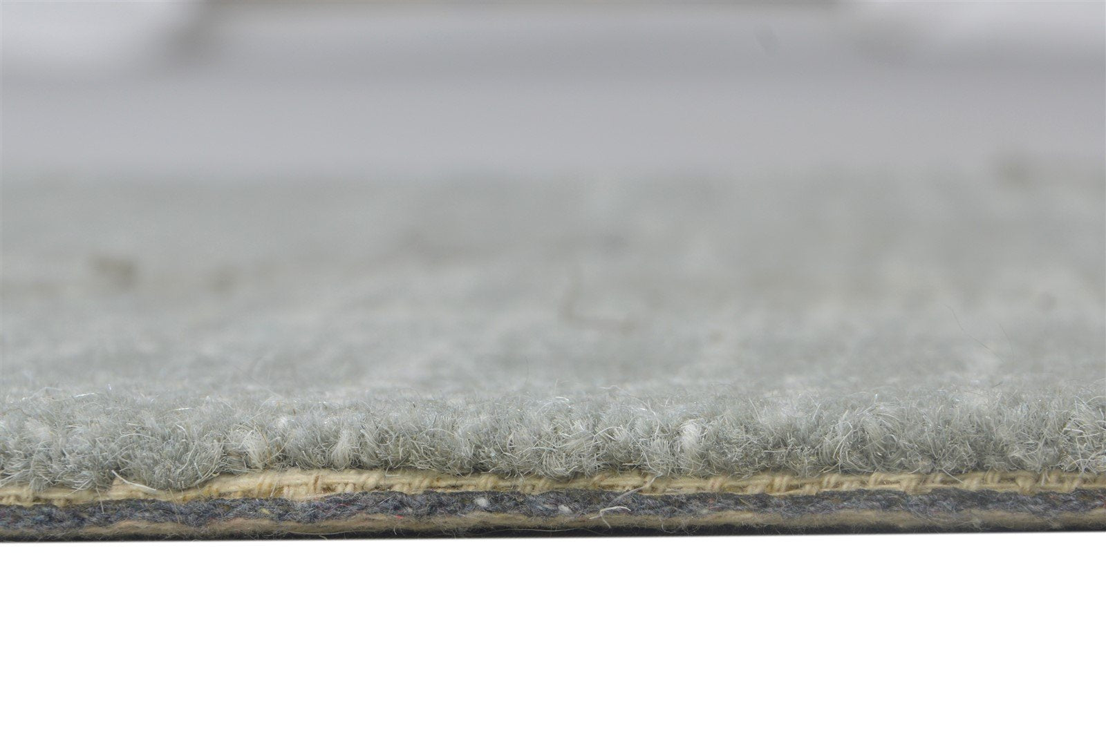 Hand Tufted Grey Wool Rug 2' X 3' Modern Scandinavian Solid Small Carpet 7864133648533