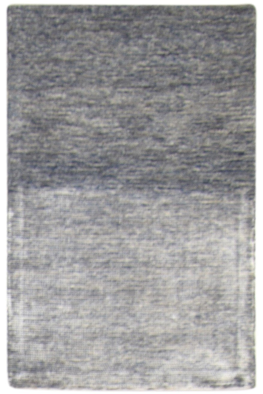 Hand Tufted Grey Wool Rug 2' X 3' Modern Scandinavian Solid Small Carpet 7864140890261