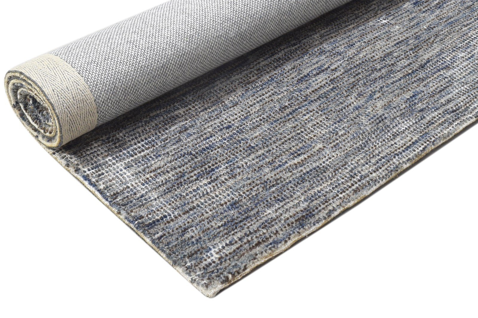 Hand Tufted Grey Wool Rug 2' X 3' Modern Scandinavian Solid Small Carpet 7864140890261
