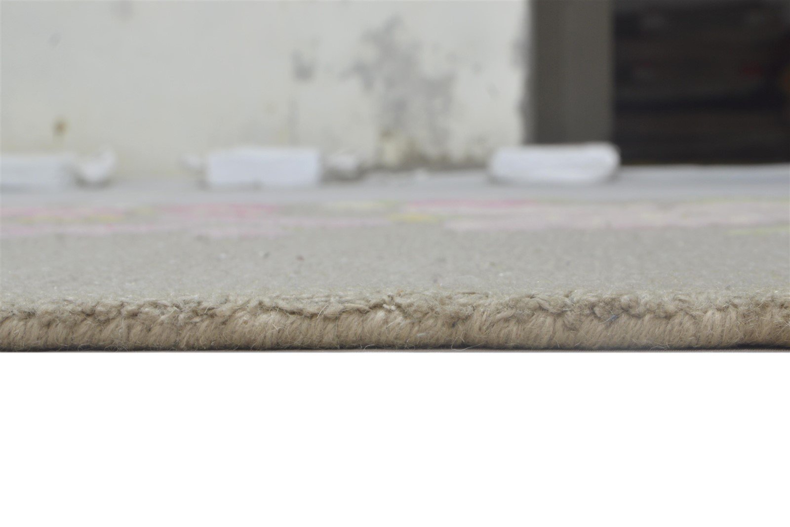 Hand Tufted Grey Wool Rug 3' X 5' Modern French Floral Small Carpet 7864143020181