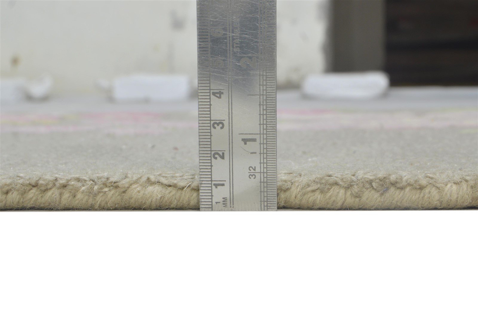 Hand Tufted Grey Wool Rug 3' X 5' Modern French Floral Small Carpet 7864143020181